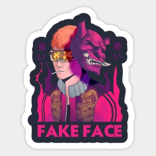 Fake Face Sticker